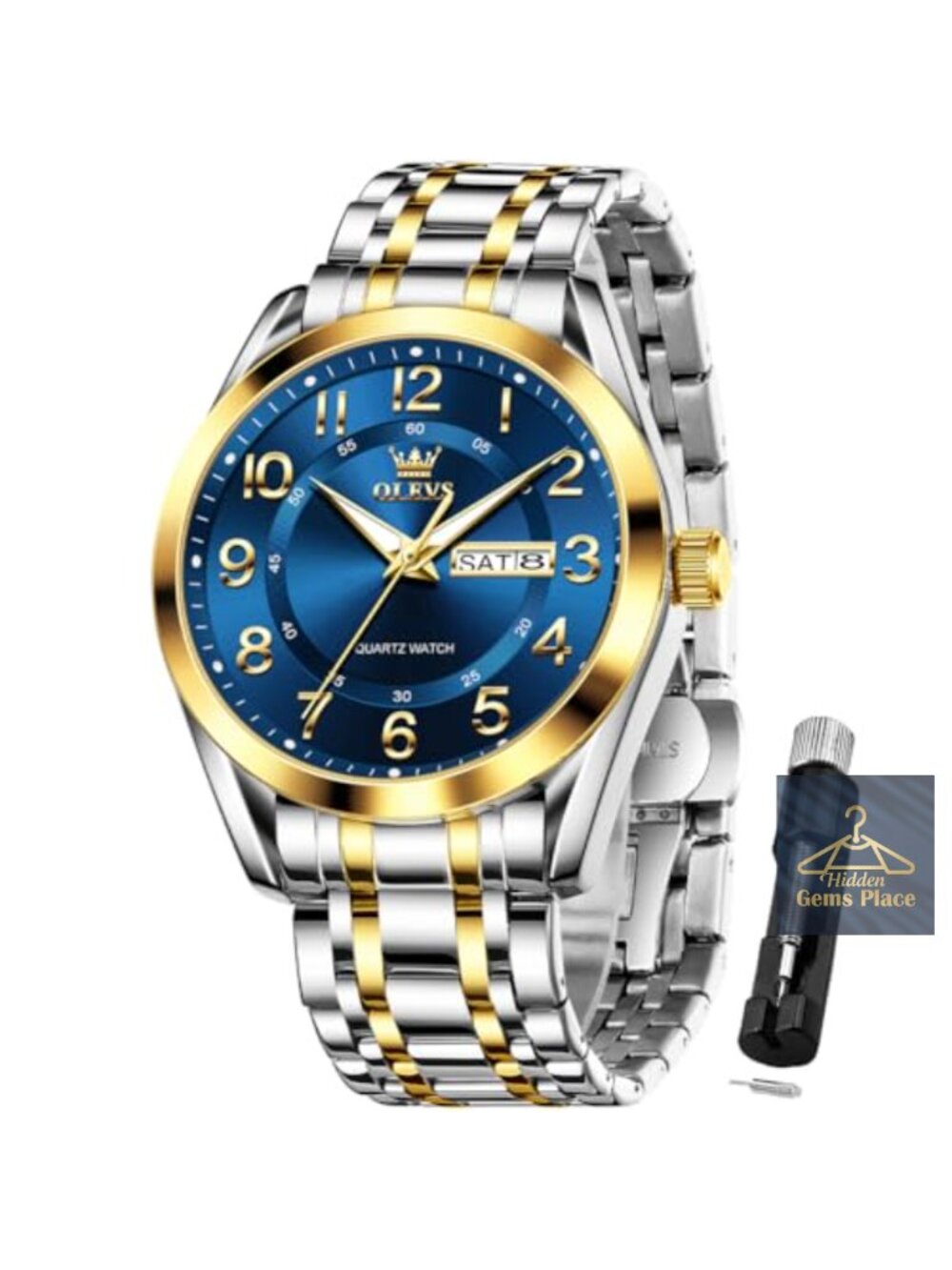 Men's Business Watch Stainless Steel Automatic Waterproof Casual Chronograph
